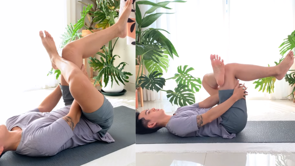 Tư thế Yoga Chim Bồ Câu Nằm