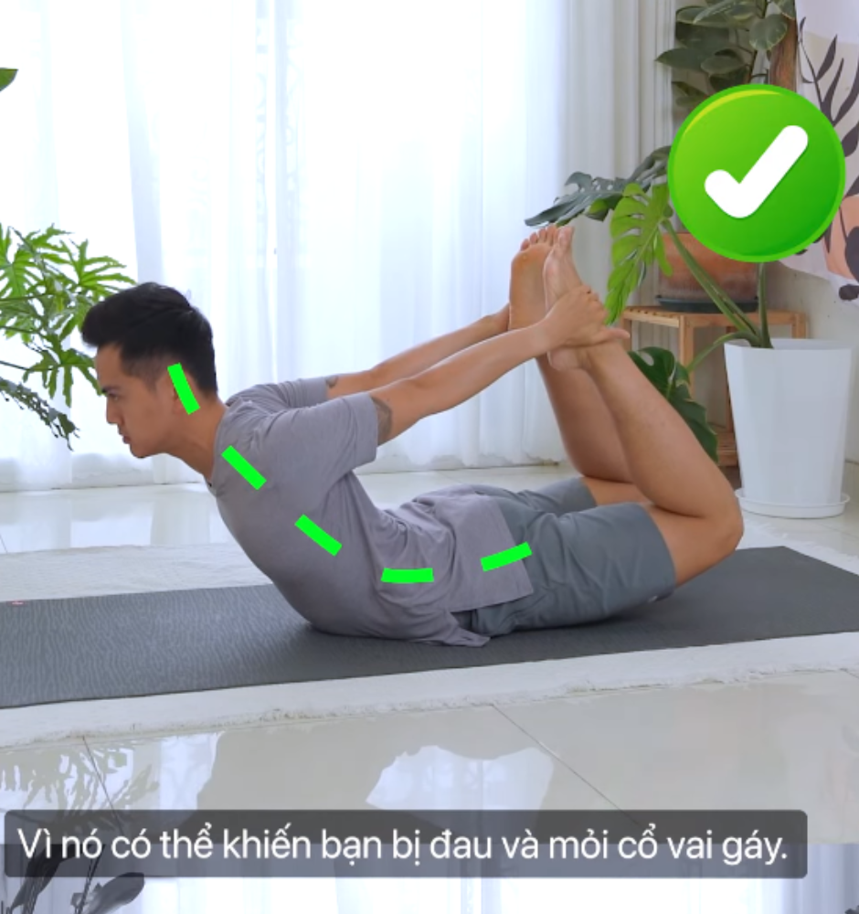 Tập đúng tư thế Yoga Cánh Cung